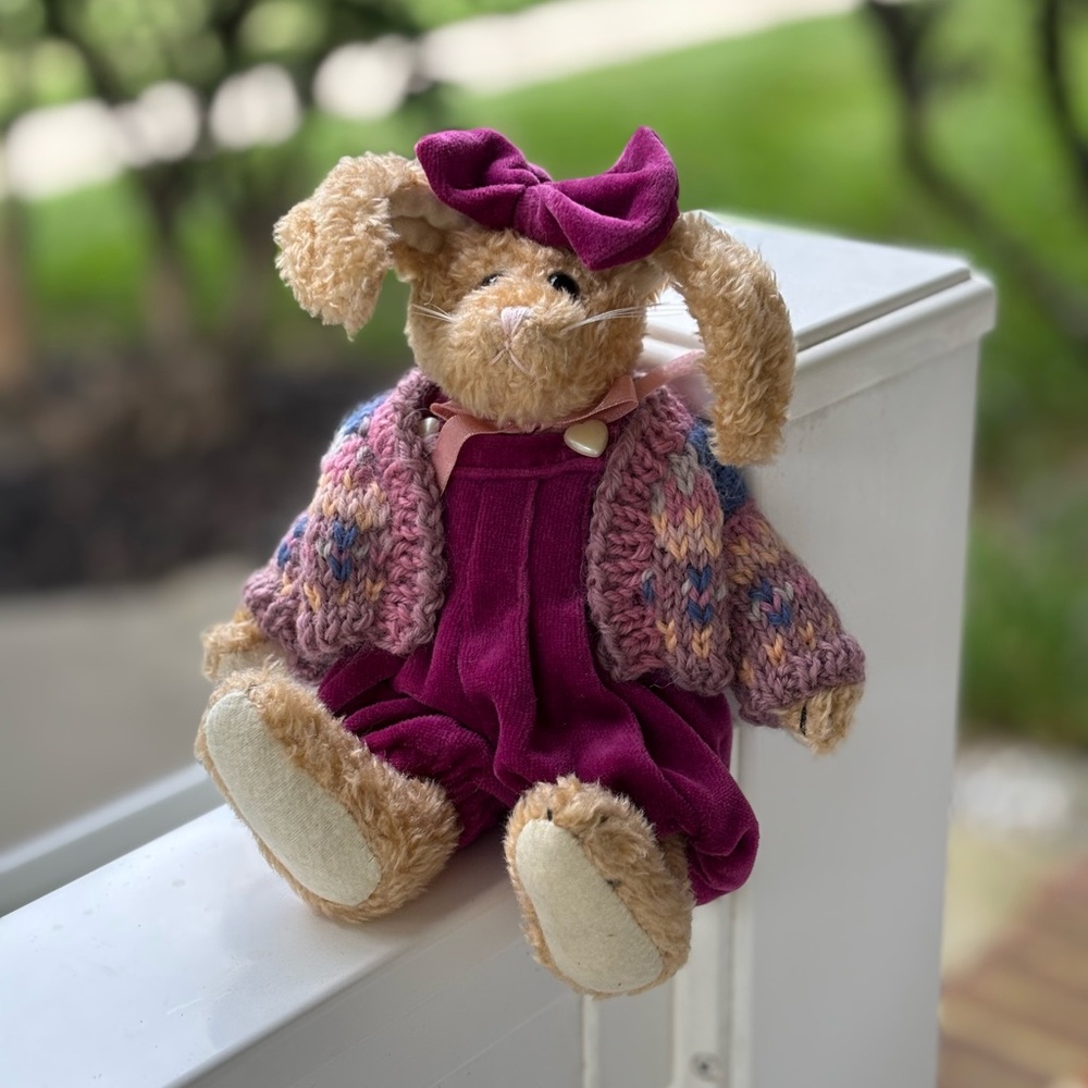 Boyds Bears Purple and Brown Stuffed Animal